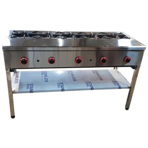 جاق گاز صنعتی ۵ شعله خطی